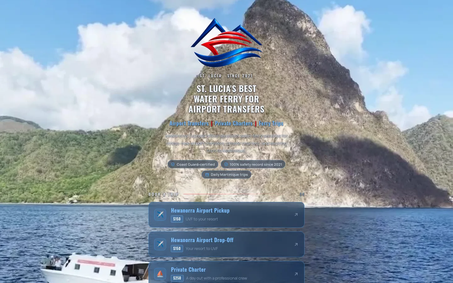 Hewanorra Express website