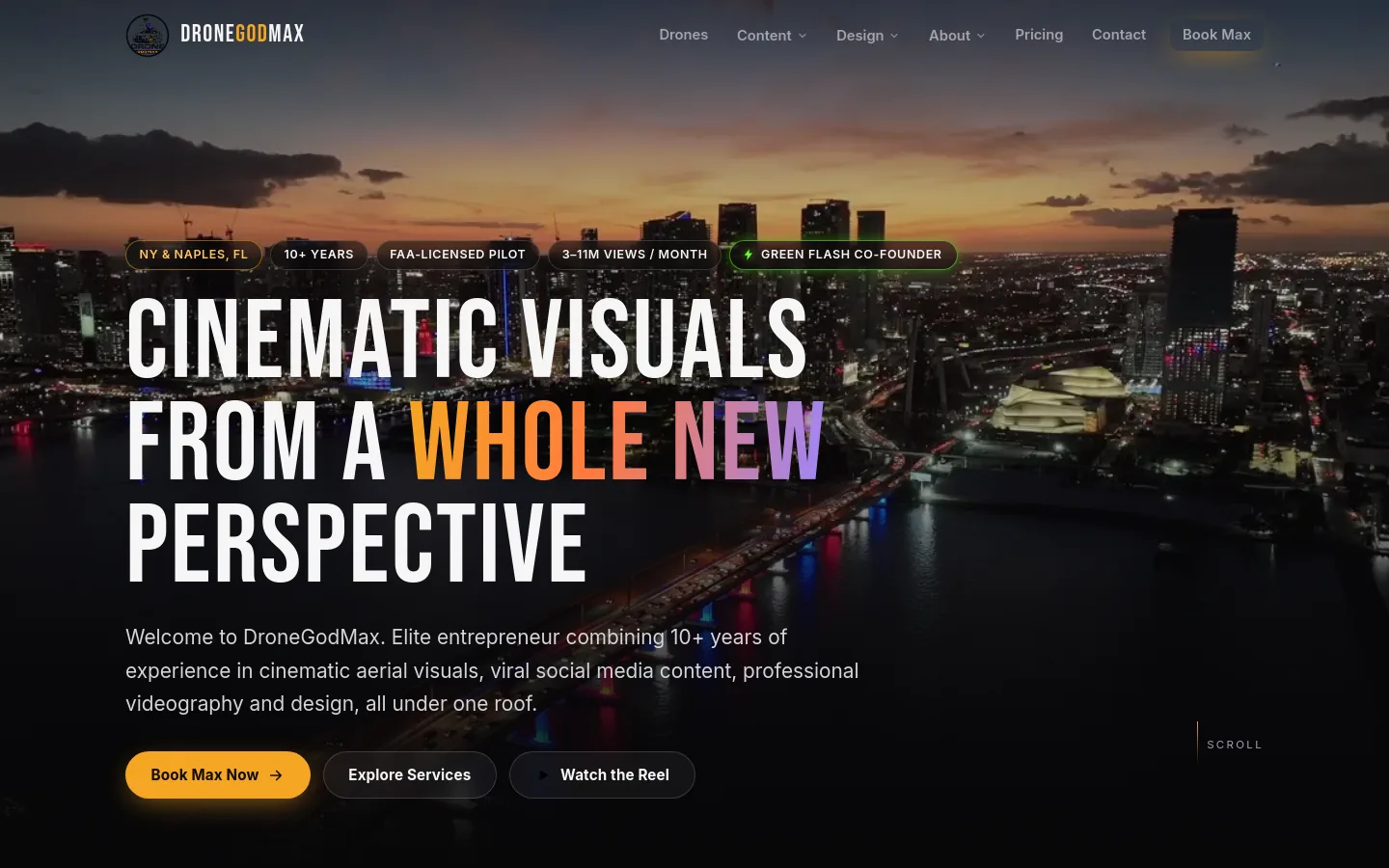 DroneGodMax website